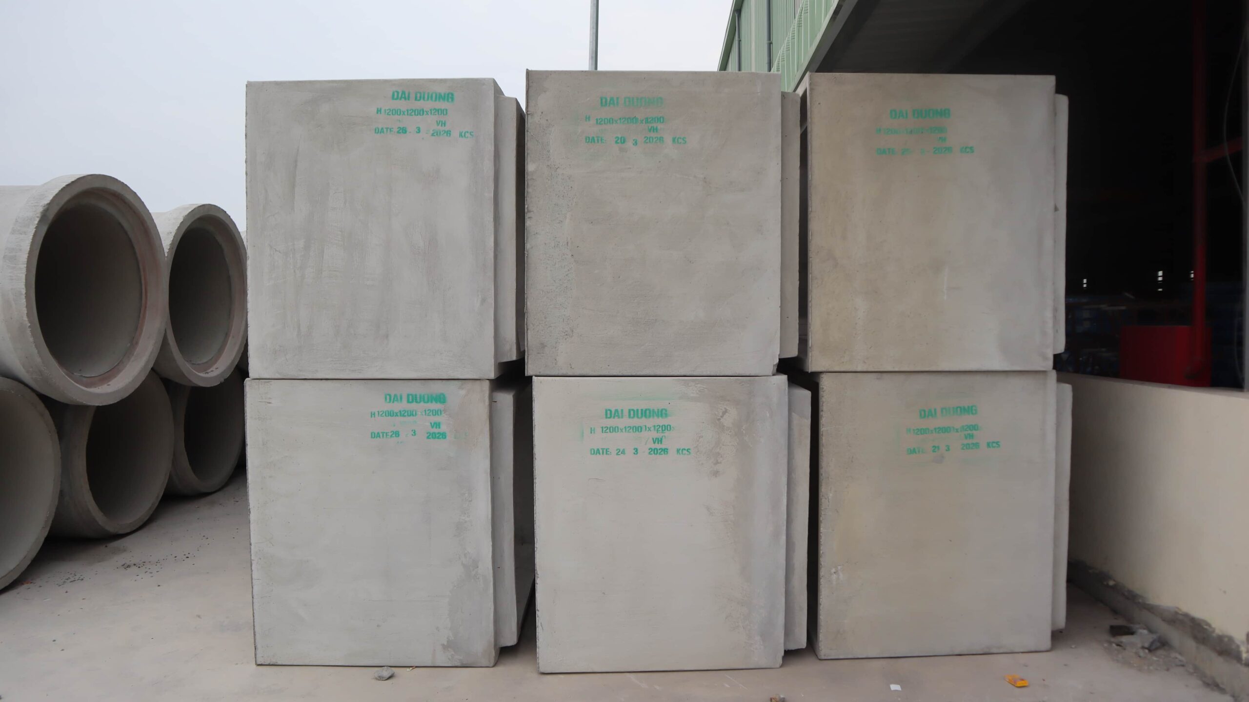 Cống hộp vuông: 800×800 – 3500x3500mm